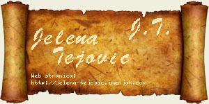 Jelena Tejović vizit kartica